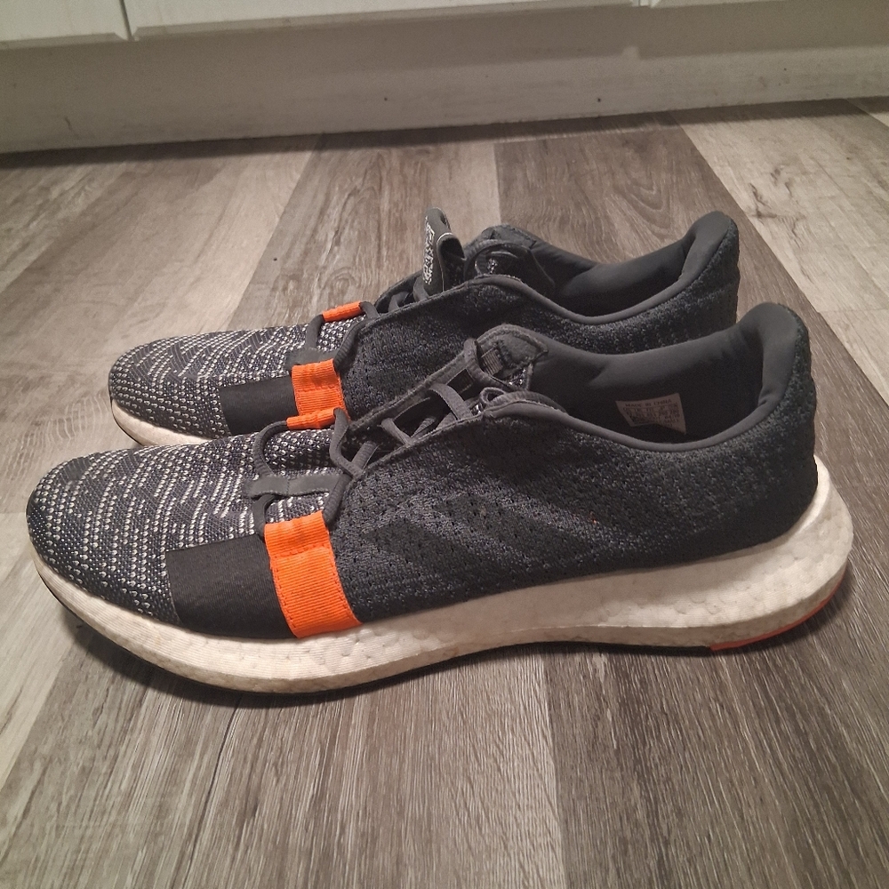 Black and Orange Athletic Shoes
